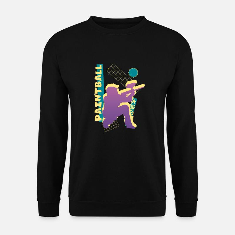 Vaporwave Paintball - Unisex Pullover - Schwarz