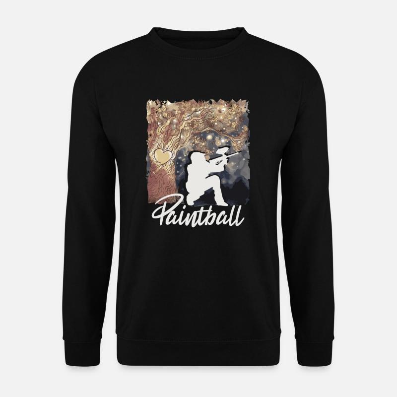 Paintball Paintballspieler - Unisex Pullover - Schwarz