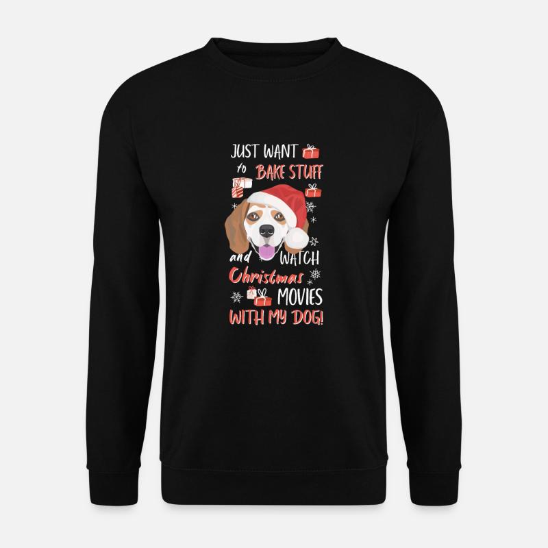 Beagle Merry Christmas - Unisex Sweatshirt - black
