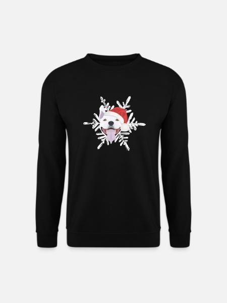 Bull Terrier Joyeux Noël - Sweat-shirt Unisexe - noir