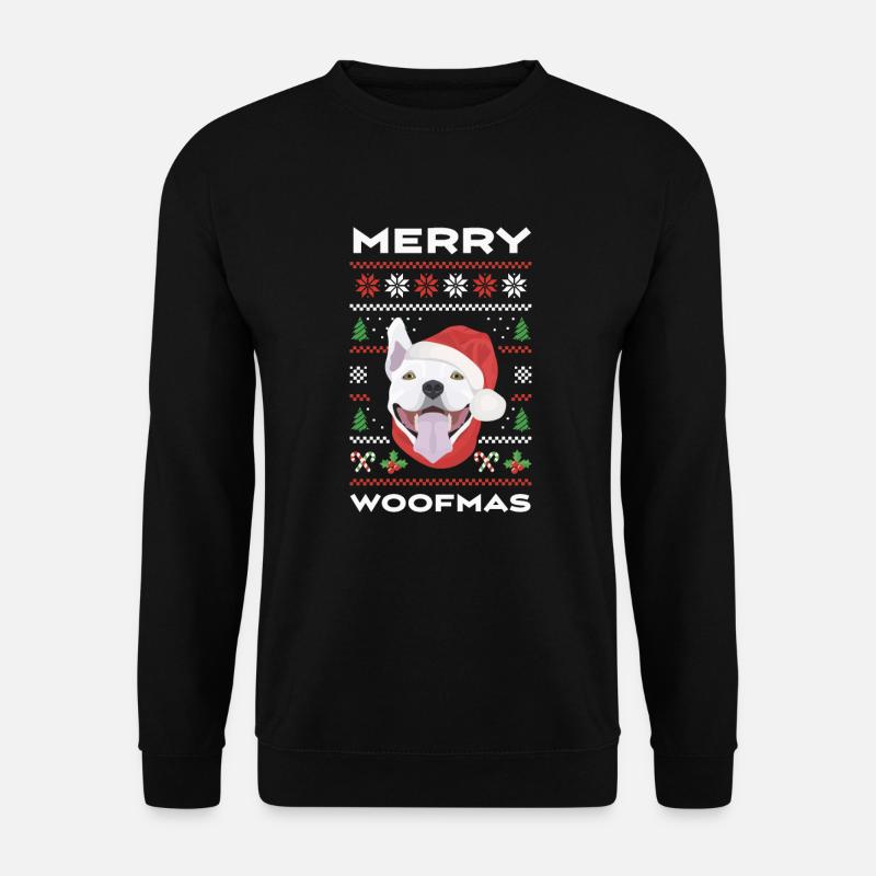 Bull Terrier Joyeux Noël - Sweat-shirt Unisexe - noir