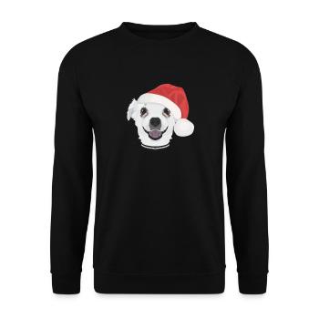 Chihuahua Merry Christmas - Unisex Sweatshirt - black - Front - Alina (178cm) & Michal (187cm)