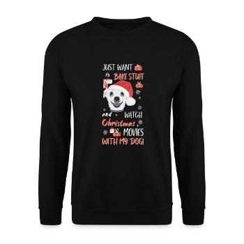 Chihuahua Merry Christmas - Unisex Sweatshirt - black - Front - Alina (178cm) & Michal (187cm)