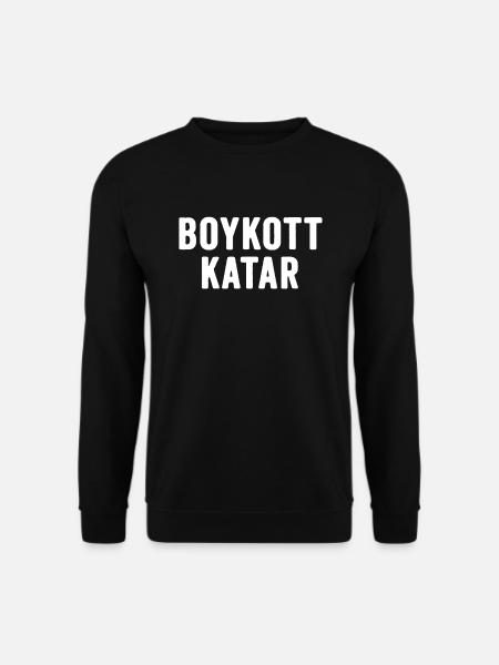 Boykott Katar - Boykott Qatar - Unisex Pullover - Schwarz
