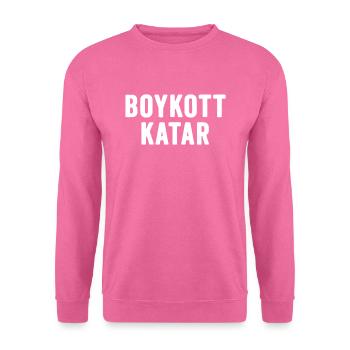 Boykott Katar - Boykott Qatar - Unisex Pullover - Pink - Vorne