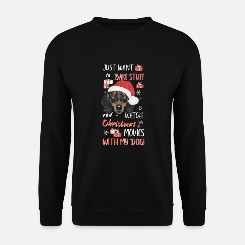 Teckel Joyeux Noël - Sweat-shirt Unisexe - noir