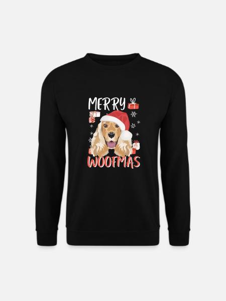 Deutsch Cocker Spaniel Merry Christmas - Unisex Sweatshirt - black
