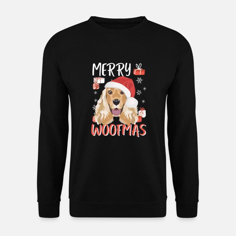 Deutsch Cocker Spaniel Merry Christmas - Unisex Sweatshirt - black