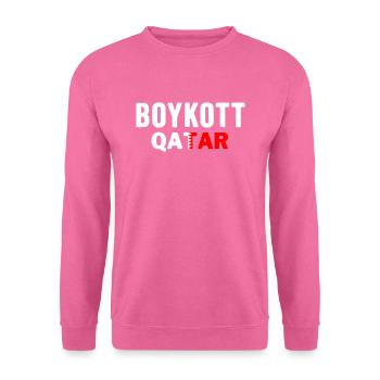 Boykott Katar - Boykott Qatar - Unisex Pullover - Pink - Vorne