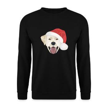 Joyeux Noël Labrador - Sweat-shirt Unisexe - noir - Devant - Alina (178cm) & Michal (187cm)