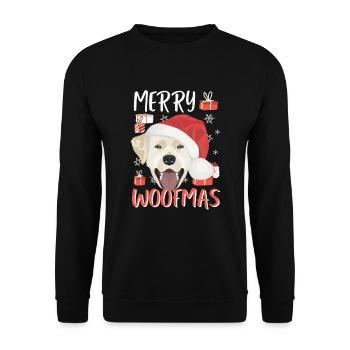 Joyeux Noël Labrador - Sweat-shirt Unisexe - noir - Devant - Alina (178cm) & Michal (187cm)
