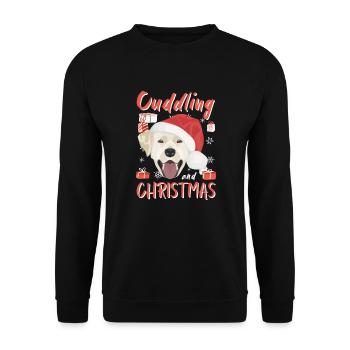 Joyeux Noël Labrador - Sweat-shirt Unisexe - noir - Devant - Alina (178cm) & Michal (187cm)