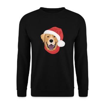 Joyeux Noël Labrador - Sweat-shirt Unisexe - noir - Devant - Alina (178cm) & Michal (187cm)