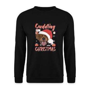 Joyeux Noël Labrador - Sweat-shirt Unisexe - noir - Devant - Alina (178cm) & Michal (187cm)