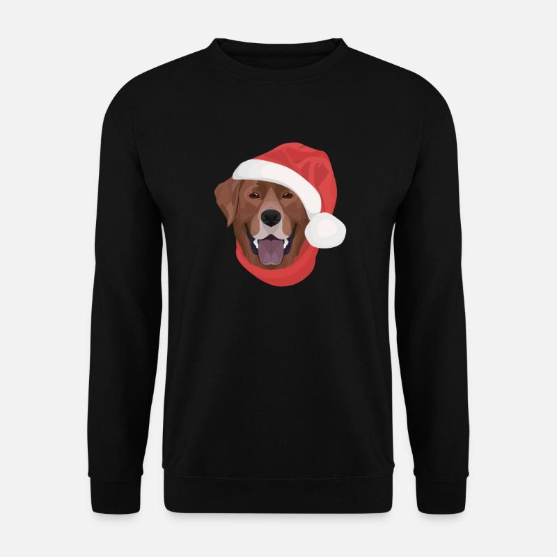 Labrador Frohe Weihnachten - Unisex Pullover - Schwarz