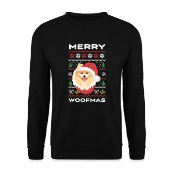 Joyeux Noël de Poméranie - Sweat-shirt Unisexe - noir - Devant - Alina (178cm) & Michal (187cm)