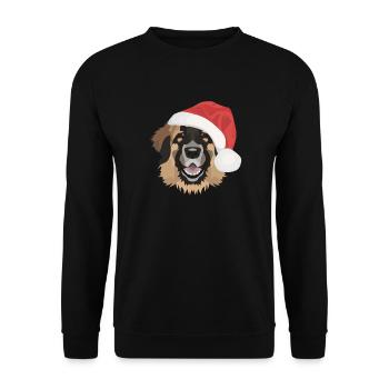 Joyeux Noël Leonberg - Sweat-shirt Unisexe - noir - Devant - Alina (178cm) & Michal (187cm)