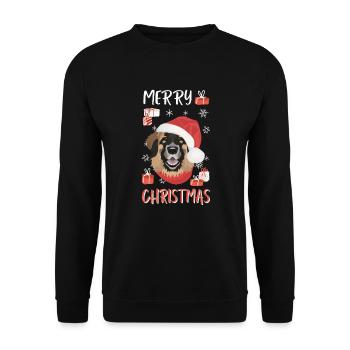 Joyeux Noël Leonberg - Sweat-shirt Unisexe - noir - Devant - Alina (178cm) & Michal (187cm)