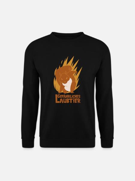 Gefährliches Laubtier Eichhörnchen - Unisex Pullover - Schwarz