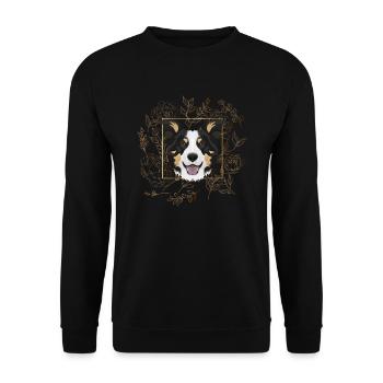 Golden Dog Border Collie - Sweat-shirt Unisexe - noir - Devant - Alina (178cm) & Michal (187cm)