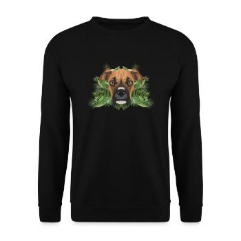 Boxeur tropical allemand - Sweat-shirt Unisexe - noir - Devant - Alina (178cm) & Michal (187cm)