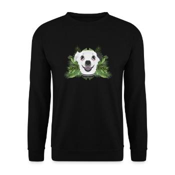 Tropical Chihuahua - Unisex Sweatshirt - black - Front - Alina (178cm) & Michal (187cm)