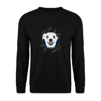 Golden Dog Chihuahua - Unisex Sweatshirt - black - Front - Alina (178cm) & Michal (187cm)