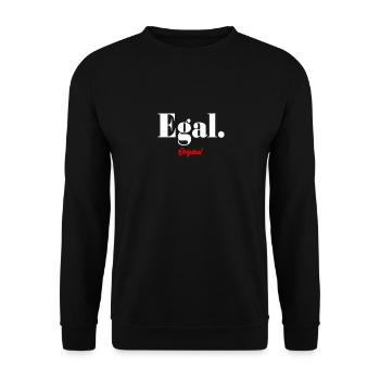 Ach, ist mir egal - Egal ist 88 - Ist doch egal - Unisex Pullover - Schwarz - Vorne - Alina (178cm) & Michal (187cm)