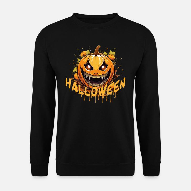 Halloween Spooky Pumpkin - Unisex Sweatshirt - black