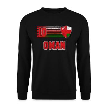 Oman - Unisex Sweatshirt - black - Front - Alina (178cm) & Michal (187cm)