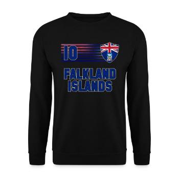 Falkland Islands - Unisex Sweatshirt - black - Front - Alina (178cm) & Michal (187cm)
