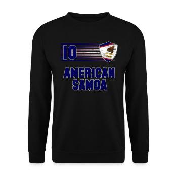 American Samoa - Unisex Sweatshirt - black - Front - Alina (178cm) & Michal (187cm)