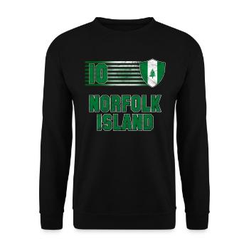 Norfolk Island - Unisex Sweatshirt - black - Front - Alina (178cm) & Michal (187cm)