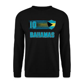 Bahamas - Unisex Sweatshirt - black - Front - Alina (178cm) & Michal (187cm)