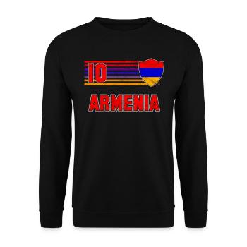 Armenien - Unisex Pullover - Schwarz - Vorne - Alina (178cm) & Michal (187cm)