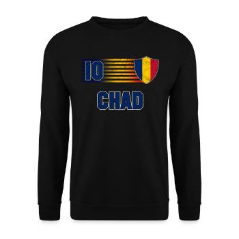 Chad - Unisex Sweatshirt - black - Front - Alina (178cm) & Michal (187cm)