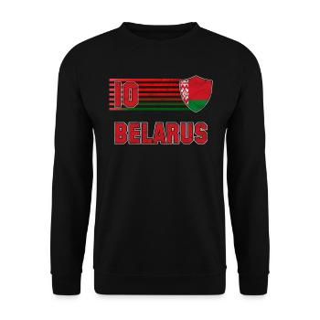 Belarus - Unisex Sweatshirt - black - Front - Alina (178cm) & Michal (187cm)
