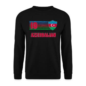 Azerbaijan - Unisex Sweatshirt - black - Front - Alina (178cm) & Michal (187cm)