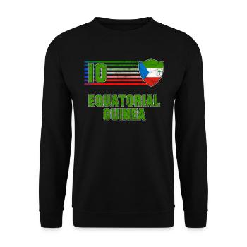 Equatorial Guinea - Unisex Sweatshirt - black - Front - Alina (178cm) & Michal (187cm)