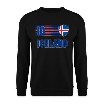 Islande - Sweat-shirt Unisexe - noir - Devant - Alina (178cm) & Michal (187cm)