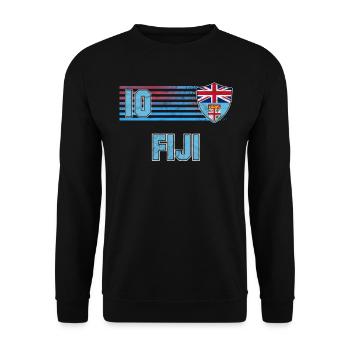 Fiji - Unisex Sweatshirt - black - Front - Alina (178cm) & Michal (187cm)
