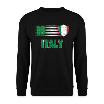 Italie - Sweat-shirt Unisexe - noir - Devant - Alina (178cm) & Michal (187cm)