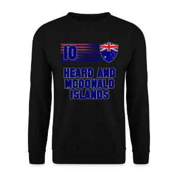 Heard and Mcdonald Islands - Unisex Sweatshirt - black - Front - Alina (178cm) & Michal (187cm)