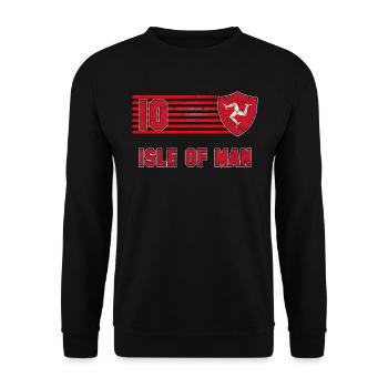 Isle of Man - Unisex Sweatshirt - black - Front - Alina (178cm) & Michal (187cm)