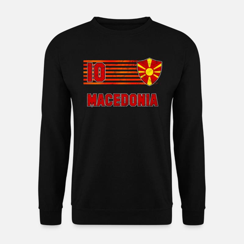 Mazedonien - Unisex Pullover - Schwarz