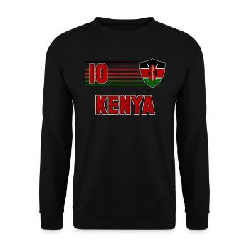 Kenya - Unisex Sweatshirt - black - Front - Alina (178cm) & Michal (187cm)