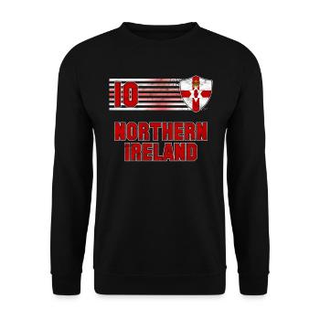 Northern Ireland - Unisex Sweatshirt - black - Front - Alina (178cm) & Michal (187cm)