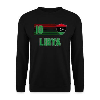 Libyen - Unisex Pullover - Schwarz - Vorne - Alina (178cm) & Michal (187cm)