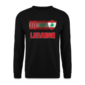 Libanon - Unisex Pullover - Schwarz - Vorne - Alina (178cm) & Michal (187cm)
