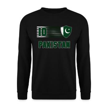 Pakistan - Unisex Sweatshirt - black - Front - Alina (178cm) & Michal (187cm)